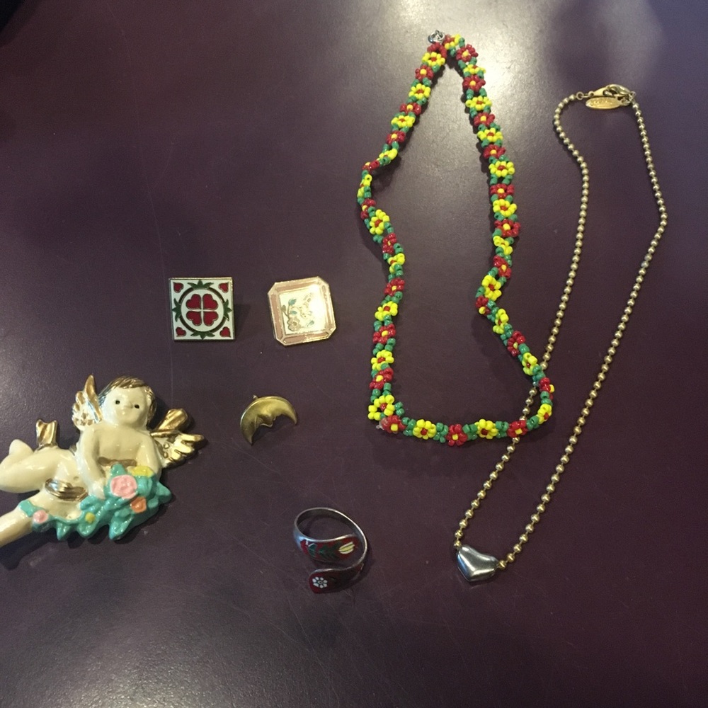 Floral Jewelry Set (7 piece)